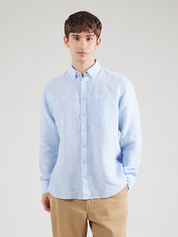 FYNCH-HATTON Regular fit Overhemd in Blauw: voorkant