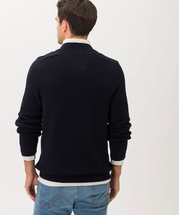 BRAX Knit Cardigan 'John' in Blue: back