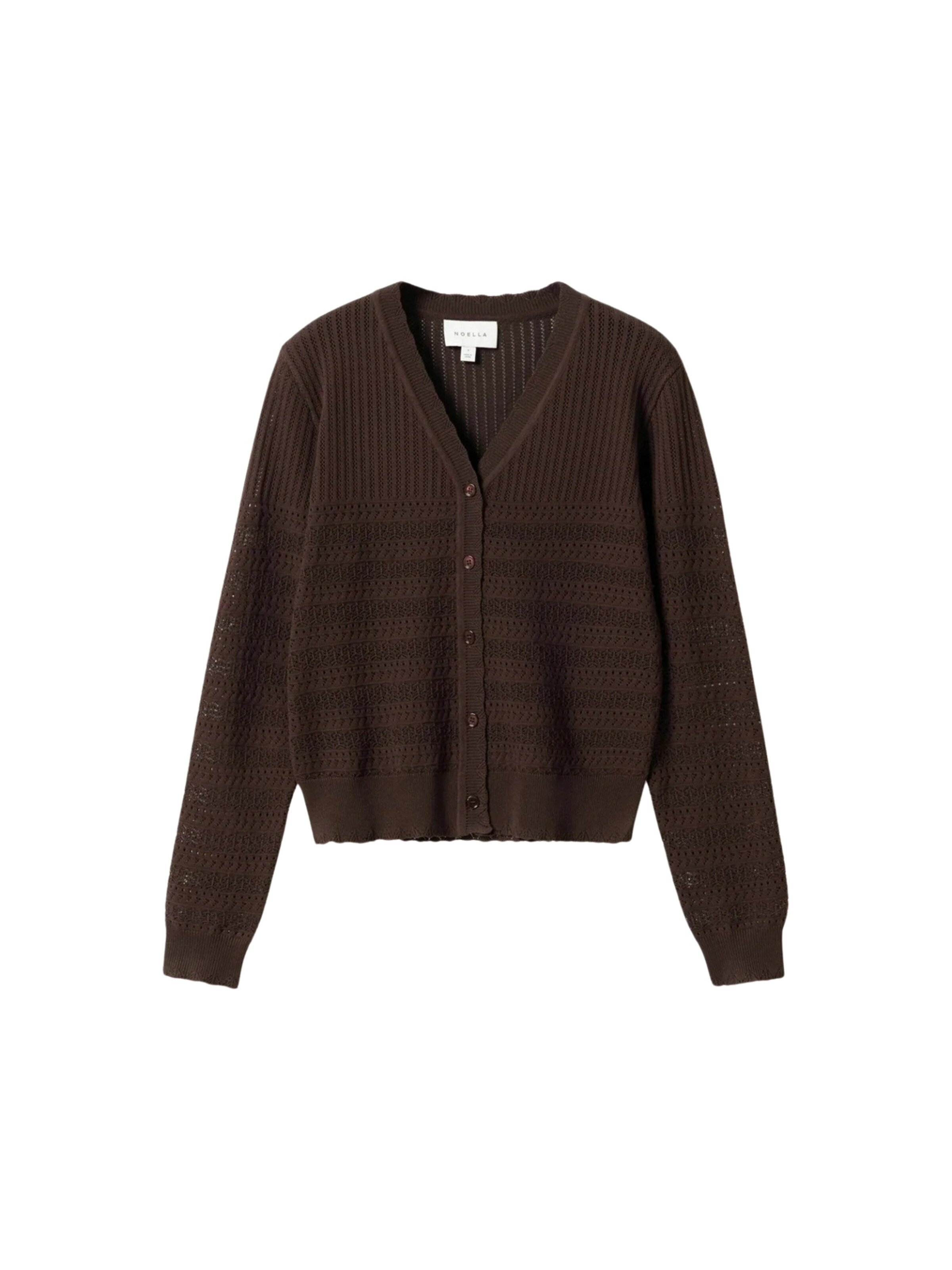 Noella Sweater ' N-Margrit ' in Braun: Vorderseite