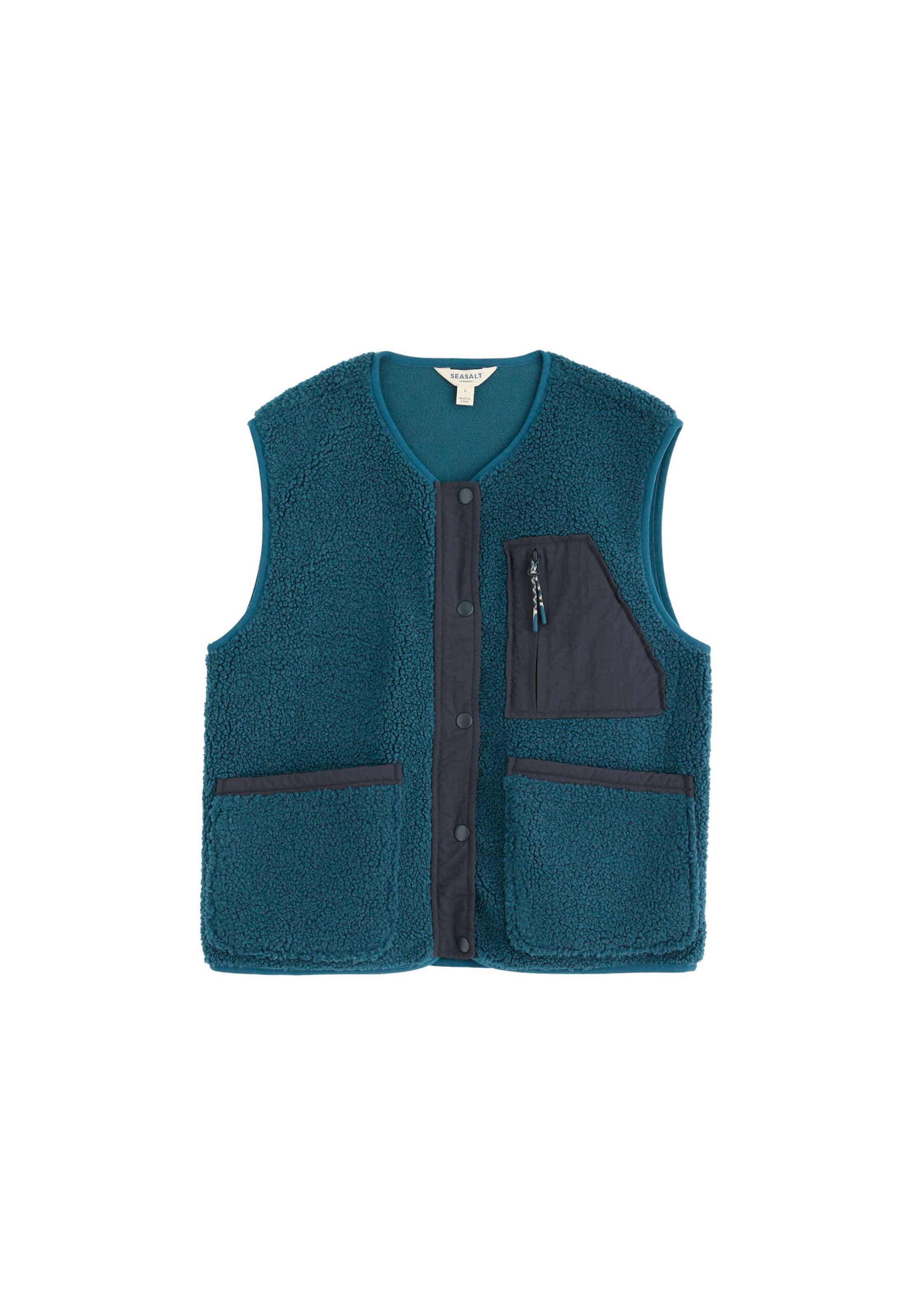 Gilet 'Penpol' di Seasalt Cornwall in blu: frontale