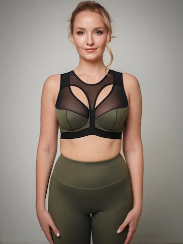 MILENKA - Halter Sujetador en verde: frente