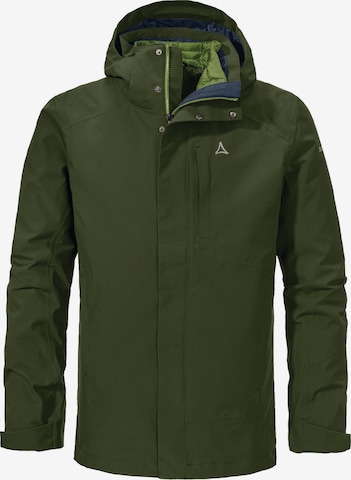 Schöffel Outdoorjas '3in1 Jacket Auerspitz M' in Groen: voorkant