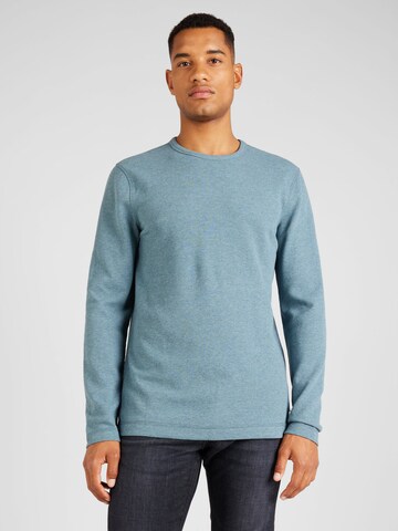 BOSS Sweater 'Tempesto' in Blue: front