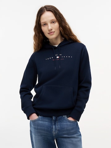 Tommy Jeans Суичър в синьо: отпред