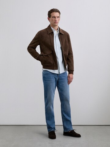 Scalpers Средняя посадка Рубашка 'New Oxford' в Зеленый: спереди