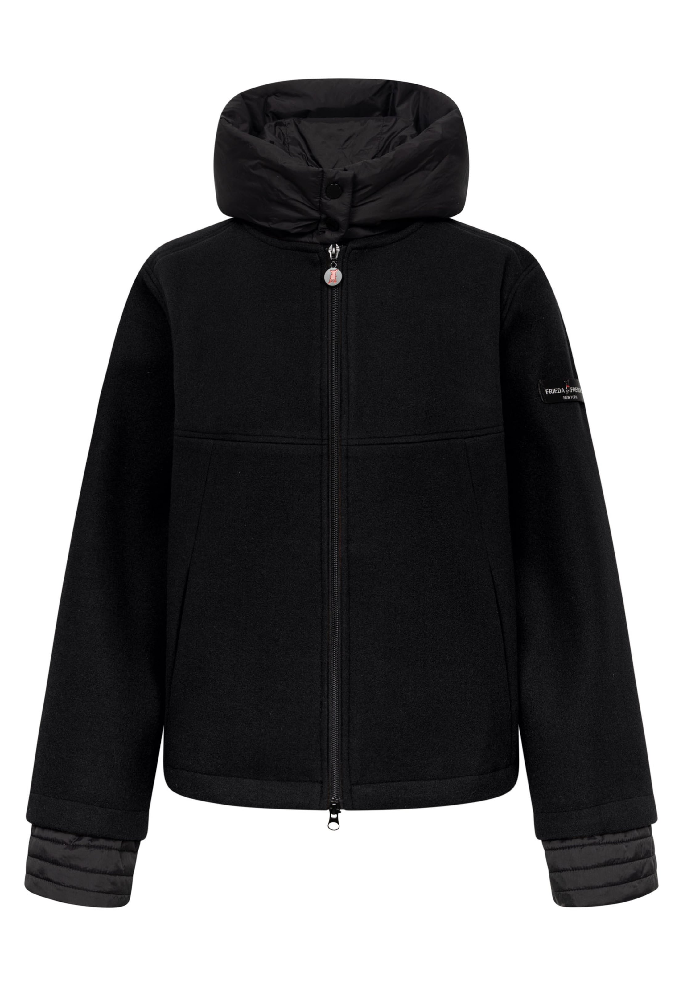 Frieda & Freddies Between-Season Jacket in Black: front