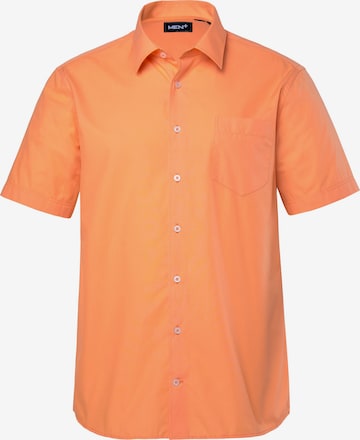 Men Plus Hemd in Orange: Vorderseite