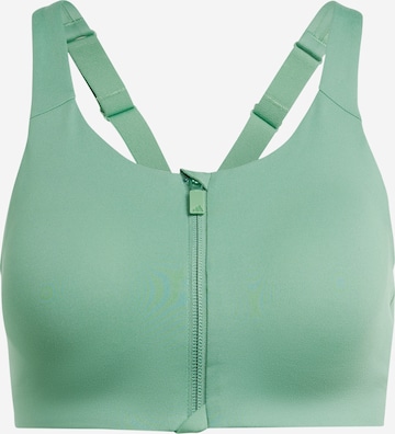 ADIDAS PERFORMANCE Bralette Sports Bra 'Impact Luxe' in Green: front