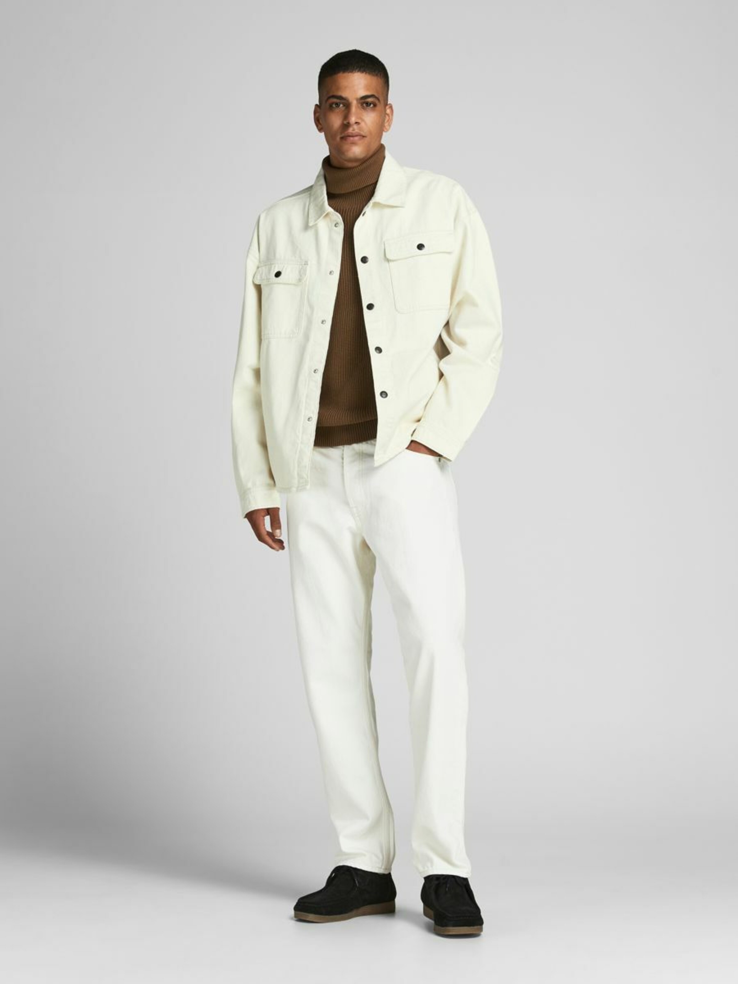 Männer Jacken JACK & JONES Jacke in Ecru - OD18861 Männer Jacken JACK & JONES Jacke in Ecru - OD18861