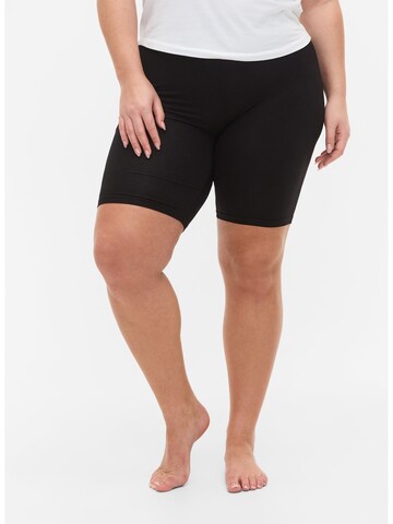 Zizzi Skinny Shorts in Schwarz