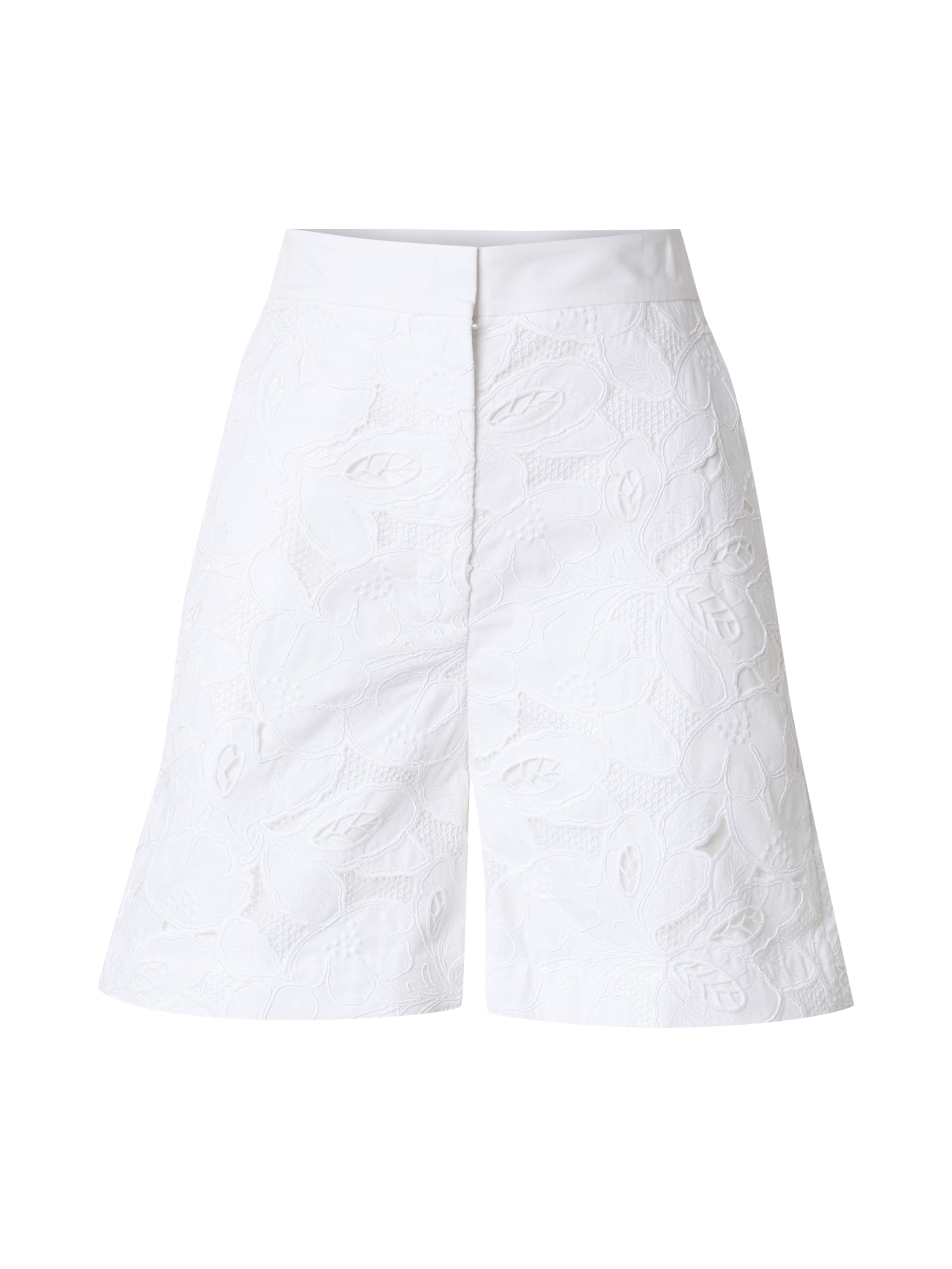 BOSS Regular Pants 'Tonara' in White: front