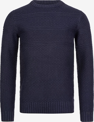 INDICODE JEANS Sweater 'Mirek' in Blue: front