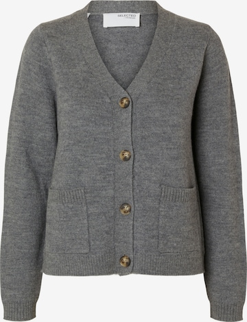 SELECTED Knit cardigan 'Ana' in Grey: front