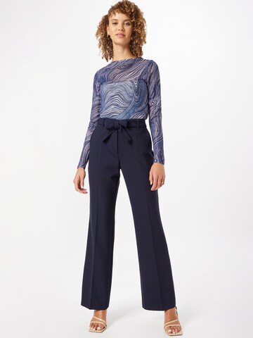 Wide Leg Pantalon à pince 'Charlotte' s.Oliver BLACK LABEL en bleu