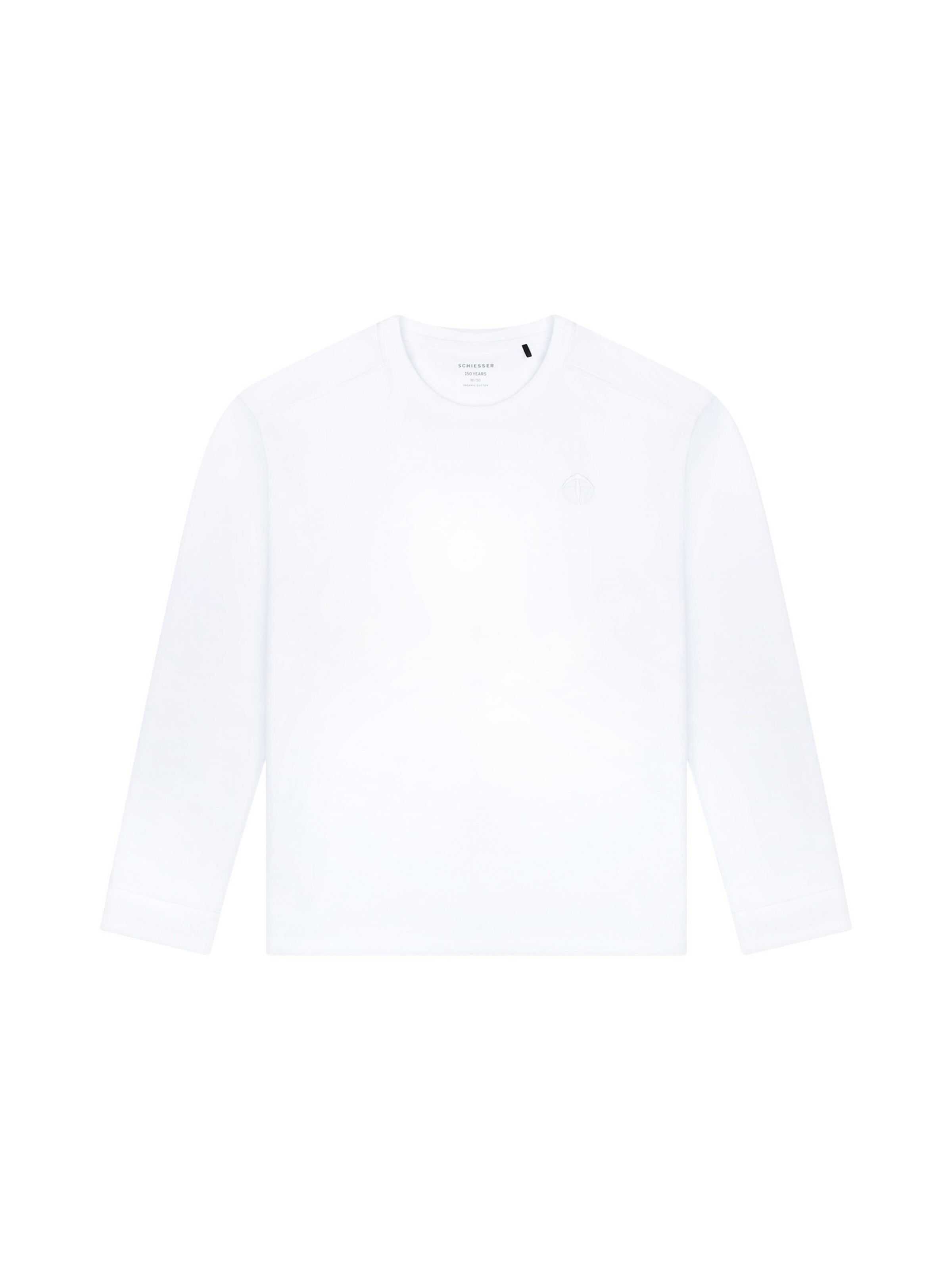 SCHIESSER Shirt ' SCHIESSER 150 YEARS ' in White: front