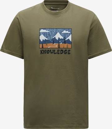 KnowledgeCotton Apparel Футболка в Зеленый: спереди