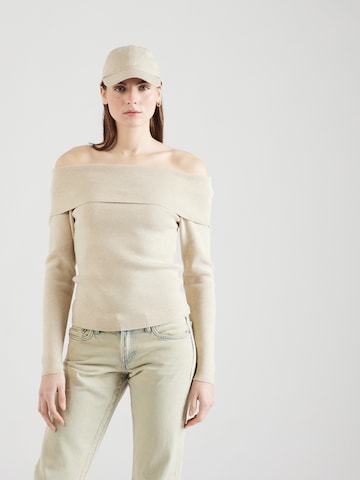 MSCH COPENHAGEN Trui 'Inasofia Rachelle' in Beige: voorkant