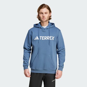 ADIDAS TERREX Sports sweatshirt in Blue: front