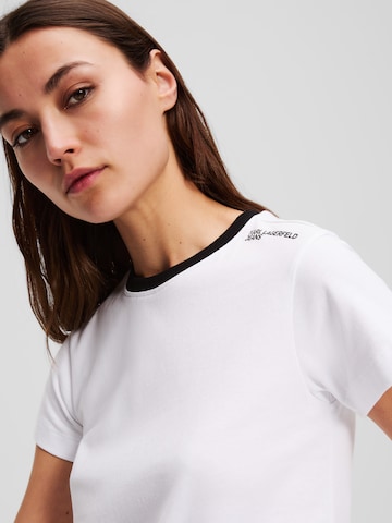 KARL LAGERFELD JEANS Тениска в бяло