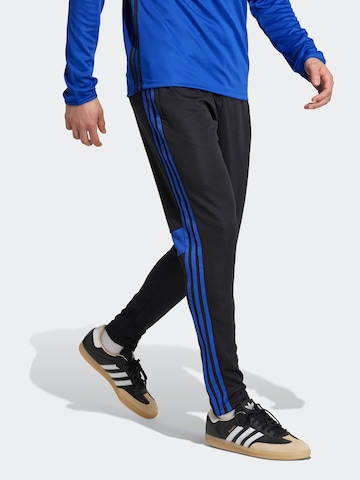ADIDAS PERFORMANCE Slim fit Workout Pants 'Tiro 25 Essentials' in Black: front
