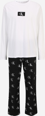 Calvin Klein Underwear Пижама длинная в Черный: спереди