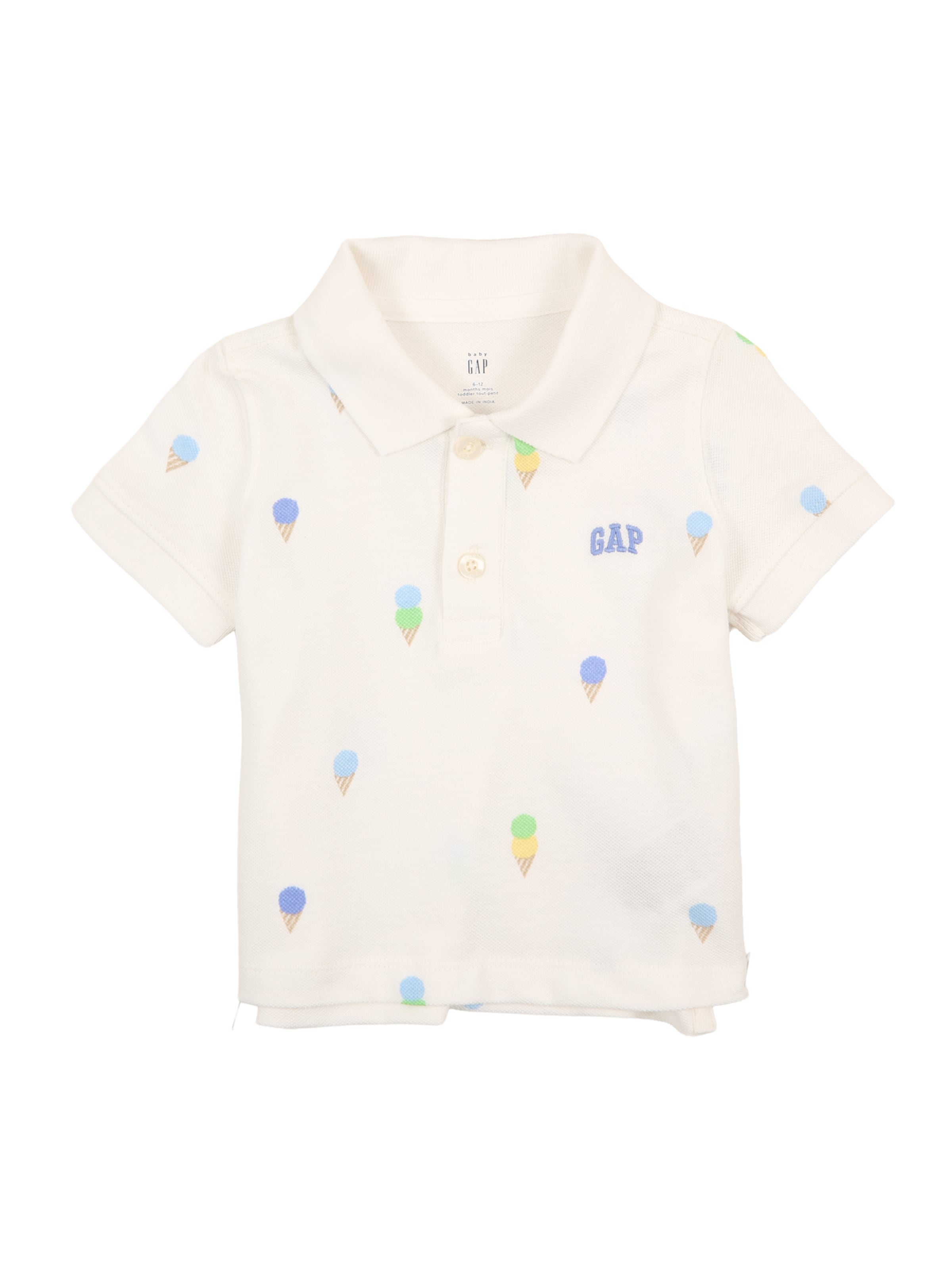 GAP Majica | modra / karamel / zelena / volneno bela barva, Prikaz izdelka