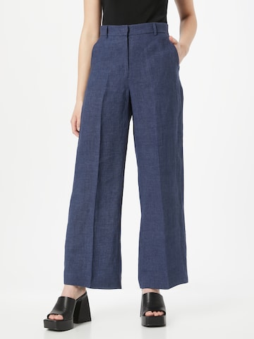 Weekend Max Mara Loose fit Trousers with creases in Blue: front