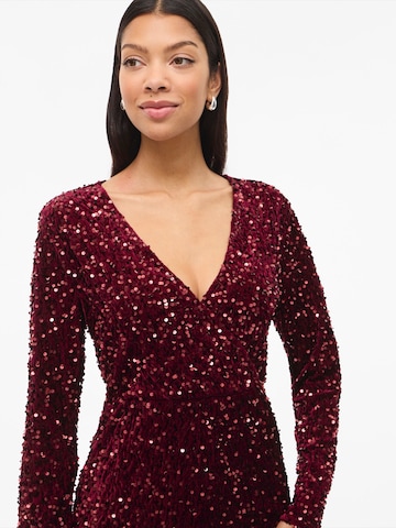 Rochie de cocktail 'VIBELIEVE' de la VILA pe roșu