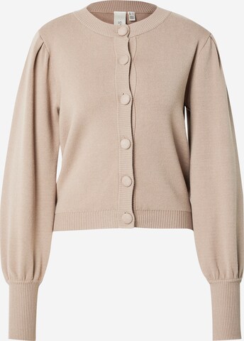 Y.A.S Cardigan 'FONNY' i brun: forside