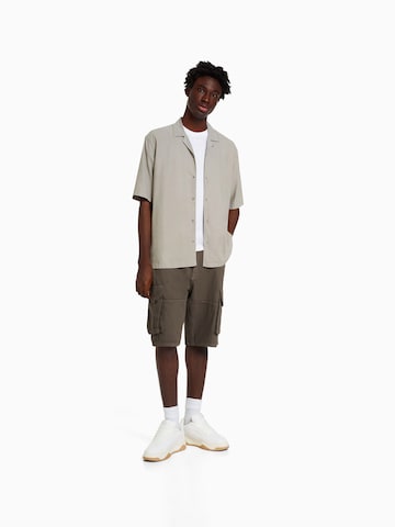 Bershka Loosefit Cargo farmer - barna