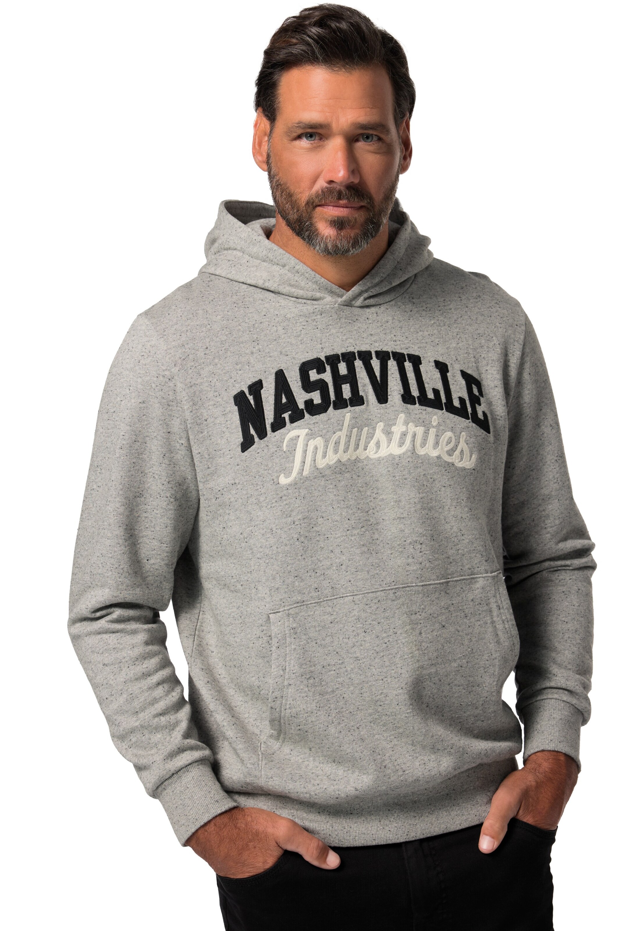 JP1880 Sweatshirt in Grijs: voorkant