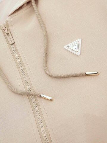 GUESS - Sudadera con cremallera 'OLYMPE' en beige