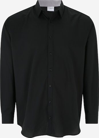 Jack & Jones Plus Regular Fit Hemd 'Belfast' in Schwarz: predná strana