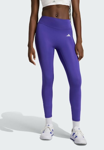 ADIDAS PERFORMANCE Skinny Sporthose 'Optime Power Essentials' in Lila: Vorderseite