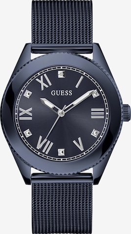 GUESS Analog Watch 'NOBLE' in Blue: front