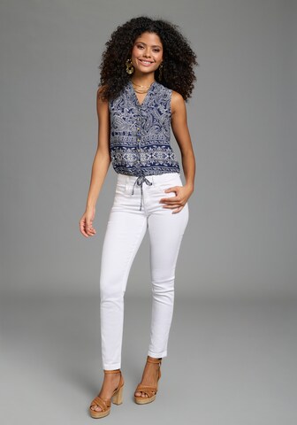 LAURA SCOTT Regular Chino Pants in Blue