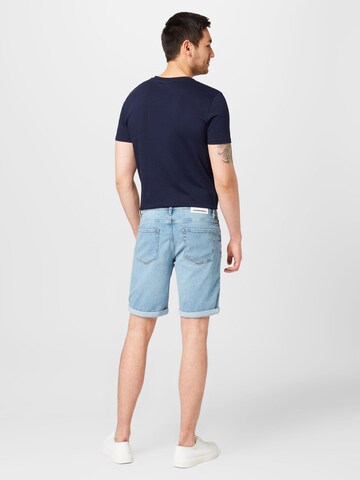 ARMEDANGELS Slimfit Shorts 'NAIL' (GOTS) in Blau