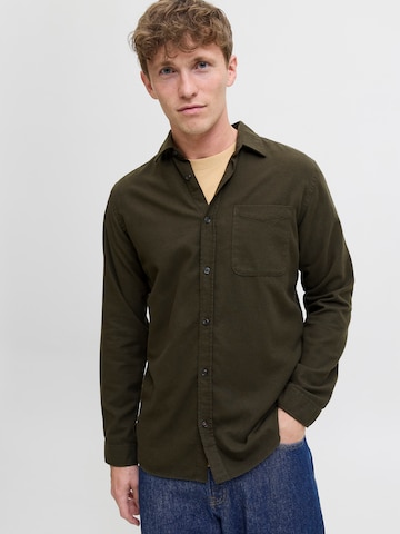 Regular fit Cămașă 'JJJAMES' de la JACK & JONES pe verde