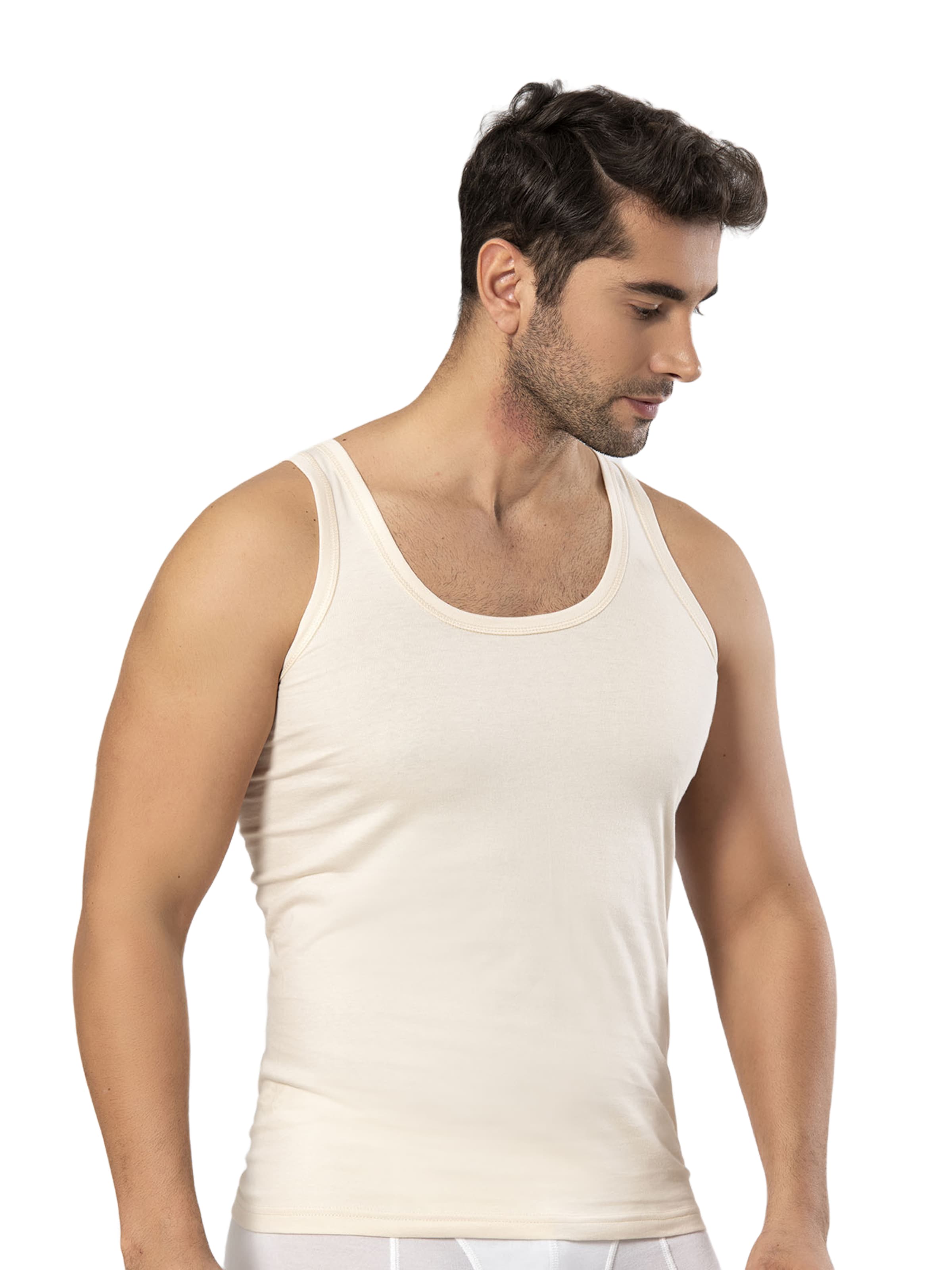 Weweus Unterhemd in Gelb: Vorderseite