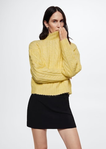 MANGO Sweater 'eyre' in Yellow: front