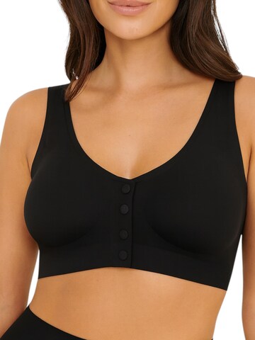 fashionshowcase Bustier Sport-BH 'FrontEase' in Schwarz