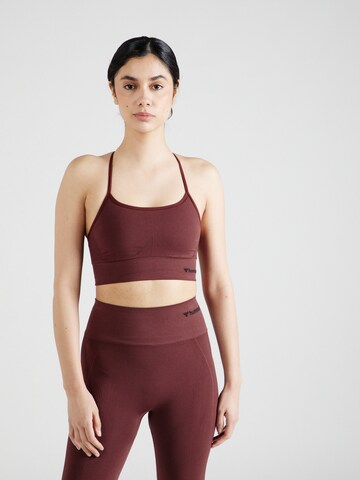 Hummel Бюстье Спортивный топ 'Tiffy' в Коричневый