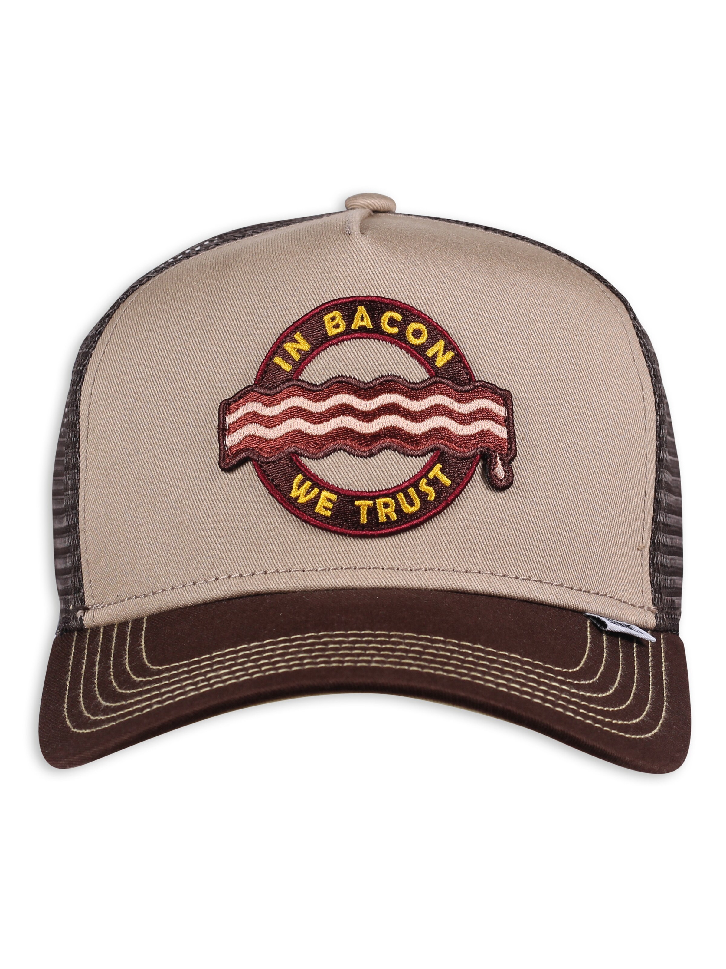 Cappello da baseball 'Food Bacon' di DJINNS in marrone