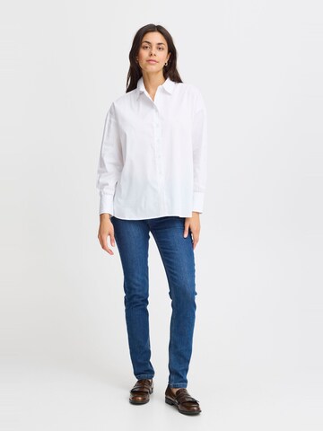 Chemisier Fransa en blanc
