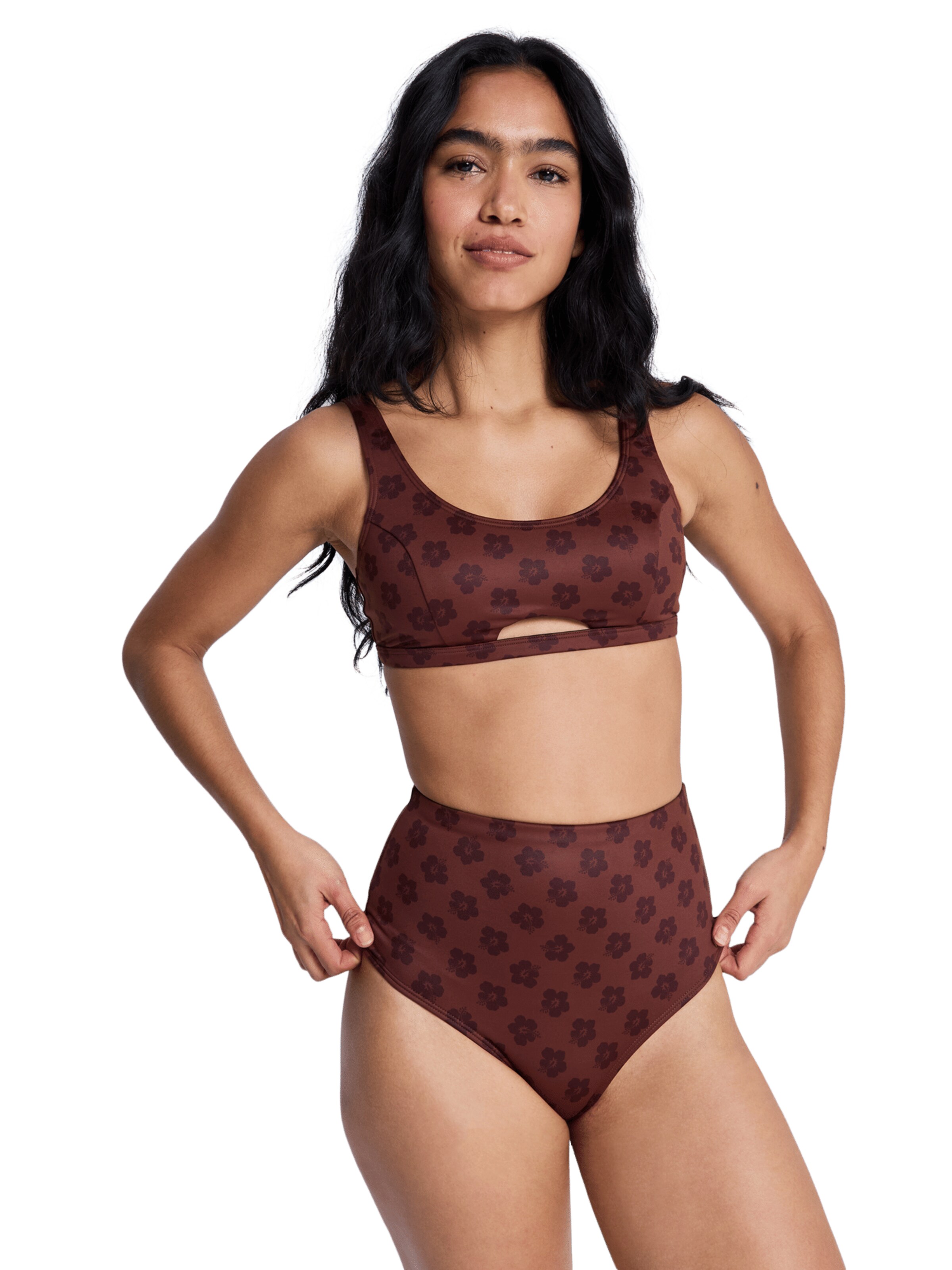 ROXY Bikini Bottoms 'Pro' in Brown: front