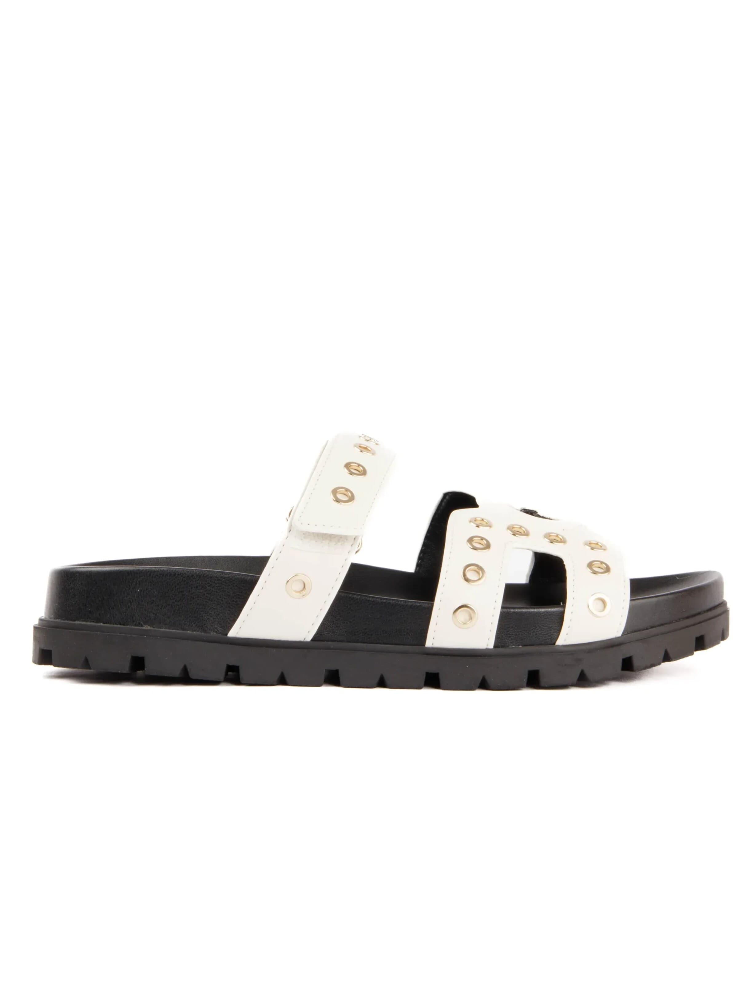 GUESS - Zapatos abiertos 'Signature' en blanco: frente