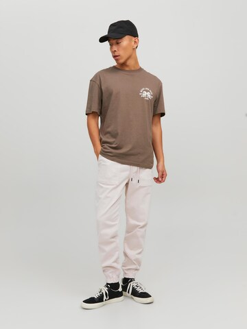 JACK & JONES Tapered Trousers 'GORDON LEWIS' in Beige