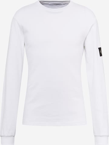 Calvin Klein Jeans Shirt in Wit: voorkant