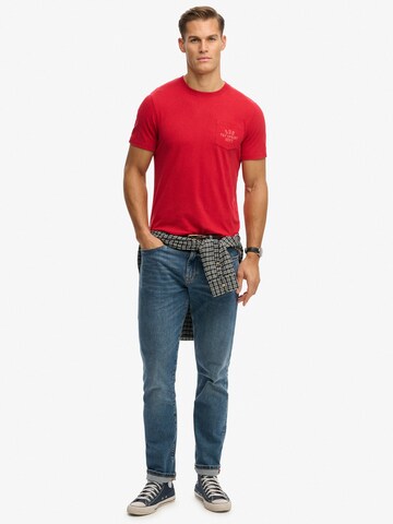 Maglietta 'VINTAGE PREP' di Superdry & Co in rosso