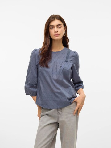 VERO MODA Blouse 'VMTrine' in Blue: front